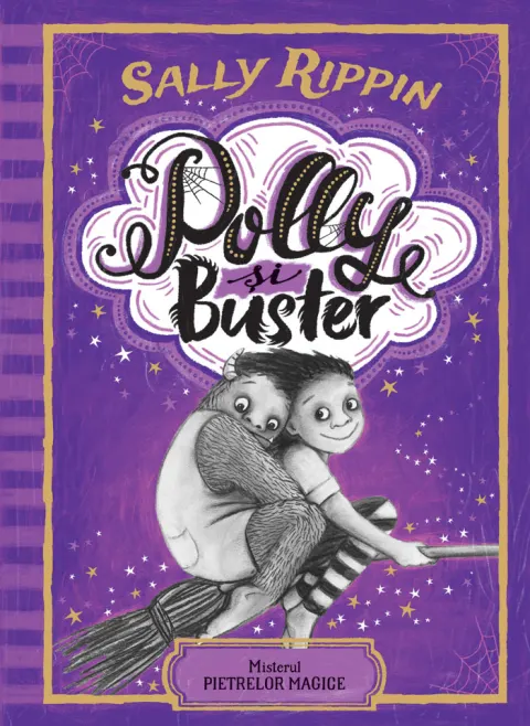 Coperta cărții Polly și Buster. Misterul pietrelor magice