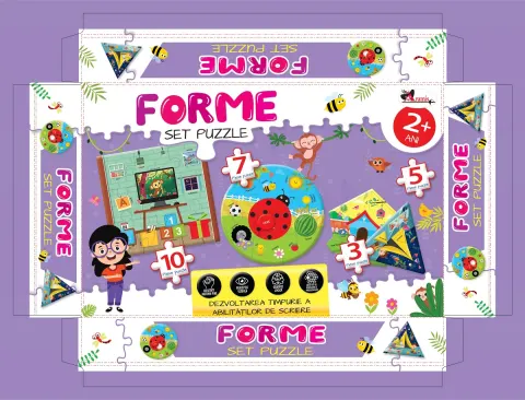 Coperta cărții Forme. Puzzle - 25 piese