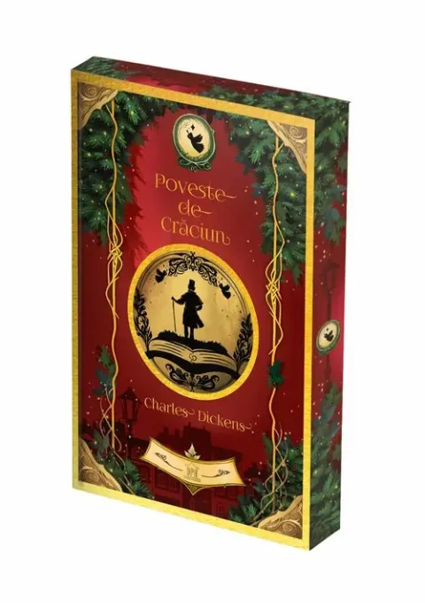 Coperta cărții Poveste de Craciun - cu folio si canturi ilustrate