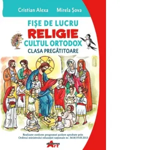 Coperta cărții Fise de lucru. Religie, cultul ortodox, clasa pregatitoare