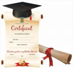 Coperta cărții Certificat de absolvire
