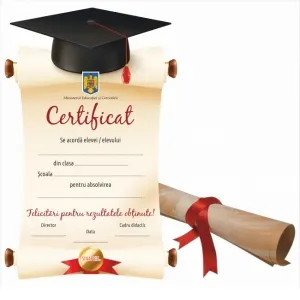Coperta cărții Certificat de absolvire