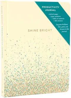 Coperta cărții Shine Bright Productivity Journal, Cream