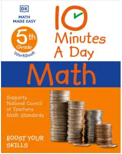 Coperta cărții 10 Minutes a Day Math, 5th Grade
