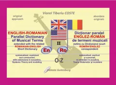 Coperta cărții Dicționar paralel englez-român de termeni muzicali (vol. 2) (O-Z)