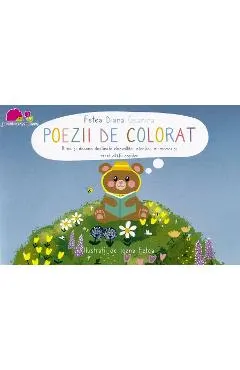 Coperta cărții Poezii de colorat. Rime si desene destinate dezvoltarii atentiei, memoriei si creativitatii copiilor