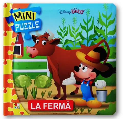 Coperta cărții Disney Baby. La fermă. MINI PUZZLE