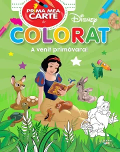 Coperta cărții Disney. Prima mea carte de colorat. A venit primavara!