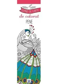 Coperta cărții Semne de carte de colorat. Pene