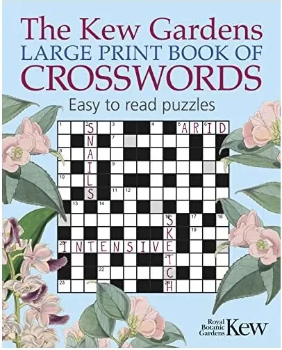 Coperta cărții Kew gardens large print book of crosswords.