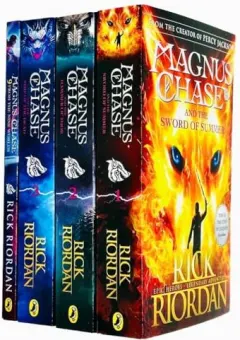 Coperta cărții Magnus Chase and the Gods of Asgard 4 Books Collection Set By Rick Riordan, Rick Riordan