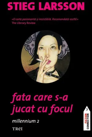 Coperta cărții Fata care s-a jucat cu focul. Seria Millennium Vol.2