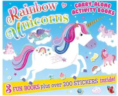 Coperta cărții Rainbow Unicorns Carry Along Activity Book