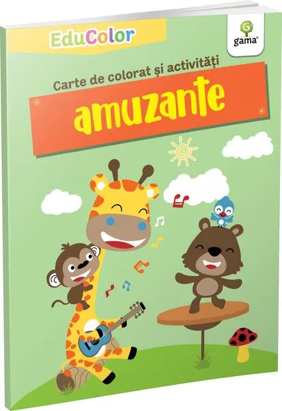 Coperta cărții Carte de colorat și activități amuzante. EduColor