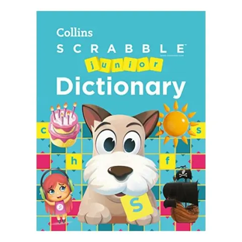 Coperta cărții SCRABBLE(tm) Junior Dictionary, Collins Collins Scrabble