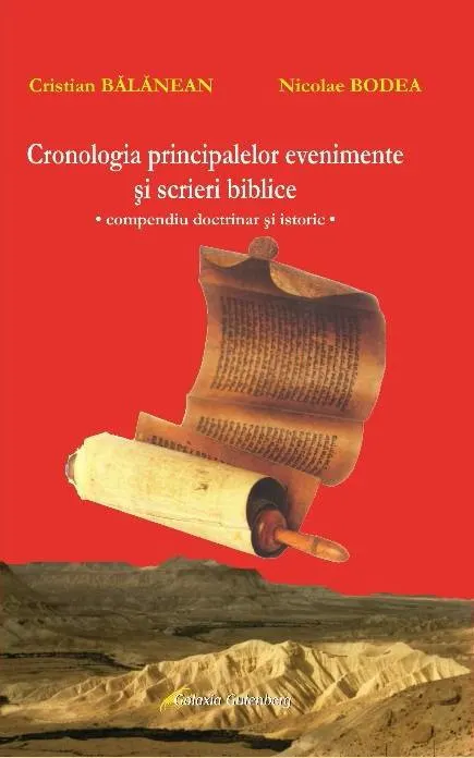 Coperta cărții Cronologia principalelor evenimente si scrieri biblice