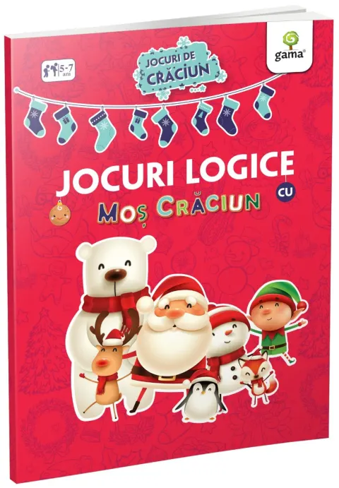 Coperta cărții Jocuri logice cu Moș Crăciun