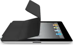 Coperta cărții iPad Smart Cover Piele (Negru)