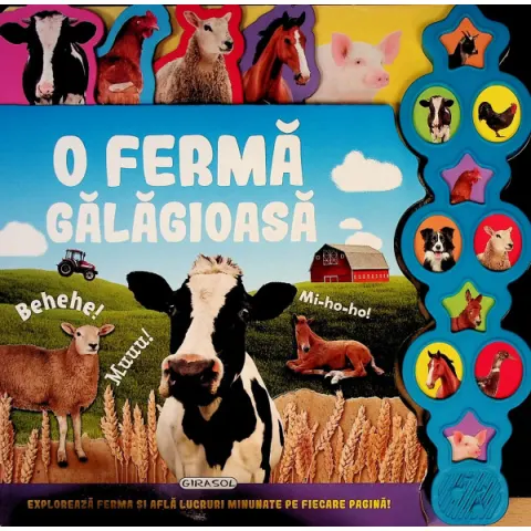 Coperta cărții O ferma galagioasa. Carte cu sunete