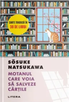 Coperta cărții Motanul care voia sa salveze cartile