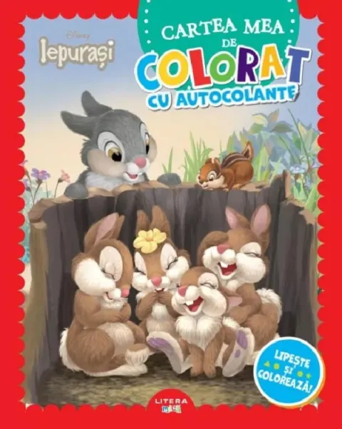 Coperta cărții Cartea mea de colorat cu autocolante. Lipeste si coloreaza!