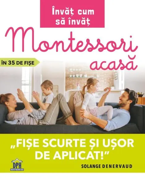 Coperta cărții Învăț cum să învăț. Montessori acasă în 35 de fișe