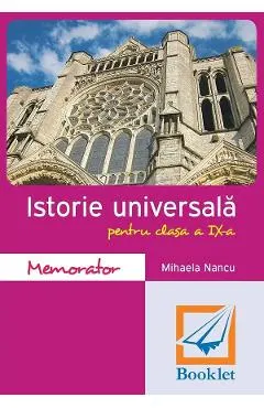 Coperta cărții Memorator de istorie universala - Clasa 9