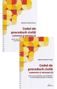 Coperta cărții Codul de procedura civila comentat si adnotat Vol.1 + Vol.2 Ed.Spiralata
