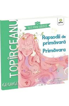 Coperta cărții Rapsodii de primavara. Primavara