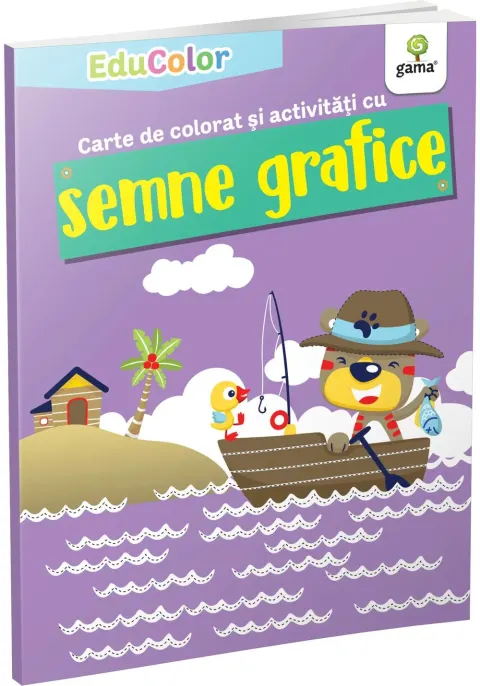 Coperta cărții Carte de colorat și activitati cu semne grafice |