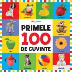 Coperta cărții Bebe învață. Primele 100 de cuvinte (format mare)