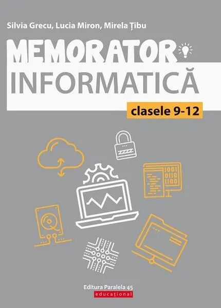 Coperta cărții Memorator de informatică pentru clasele IX-XII. Limbajul C++