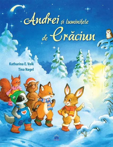Coperta cărții Andrei și luminițele de Crăciun