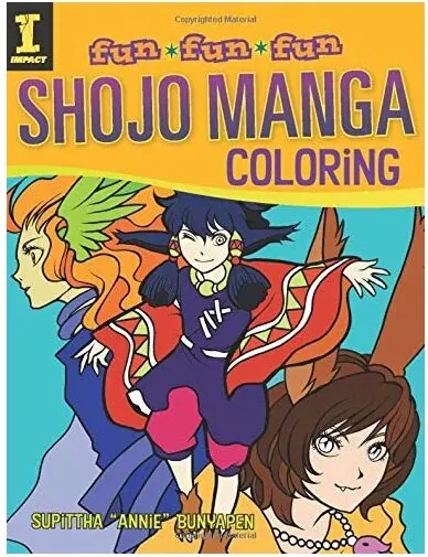 Coperta cărții Shojo Manga Coloring