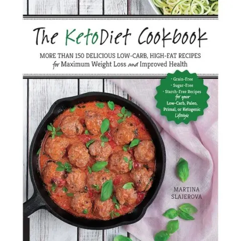 Coperta cărții The KetoDiet Cookbook, Martina Slajerova