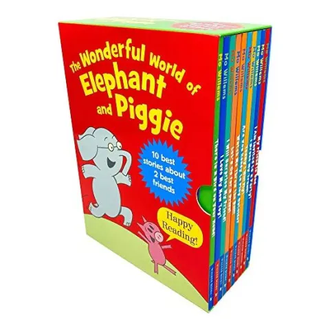 Coperta cărții The Wonderful World of Elephant & Piggie Series 10 Books Collection Box Set, Mo Willems