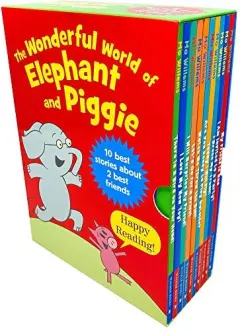 Coperta cărții The Wonderful World of Elephant & Piggie Series 10 Books Collection Box Set, Mo Willems
