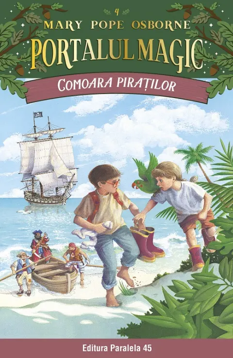 Coperta cărții Comoara piraților. Portalul Magic nr. 4
