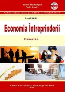 Coperta cărții Economia intreprinderii. Clasa a IX-a