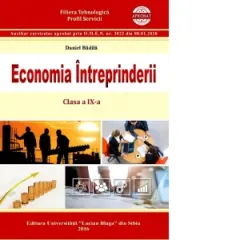 Coperta cărții Economia intreprinderii. Clasa a IX-a