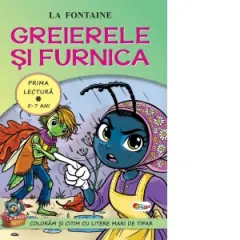 Coperta cărții Greierele si furnica. Prima lectura (5-7 ani)