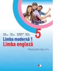 Coperta cărții Limba moderna 1. Limba engleza. Manual pentru clasa a V-a (contine CD)