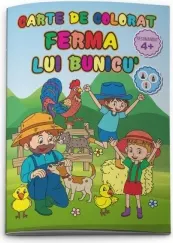 Coperta cărții Carte de colorat A4 Ferma lui bunicu'