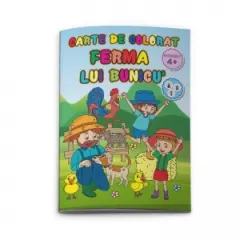 Coperta cărții Carte de colorat A4 Ferma lui bunicu'
