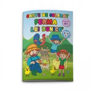 Coperta cărții Carte de colorat A4 Ferma lui bunicu'
