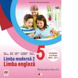 Coperta cărții Limba moderna 2. Limba engleza. Manual pentru clasa a V-a (contine CD)