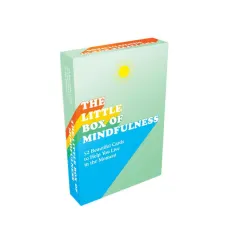 Coperta cărții The little box of mindfulness: 52 beautiful cards to help you live in the moment