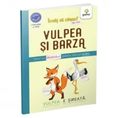 Coperta cărții Invat sa citesc! de mic ... Vulpea si barza