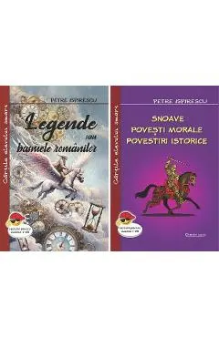 Coperta cărții Pachet 2 carti: Legende sau basmele romanilor + Snoave. Povesti morale. Povestiri istorice