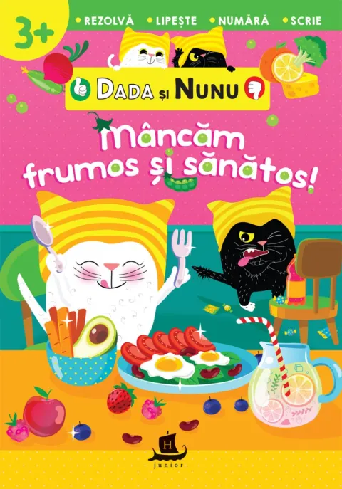 Coperta cărții Dada și Nunu – Mâncăm frumos și sănătos
